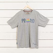 T-shirt PROUD barn grå