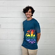 Scout t-shirt regnbåge fram