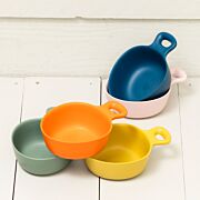 Swedish kåsa i färgerna MusyYellow, SageGreen, DustyPink, HazyBlue och RustyOrange