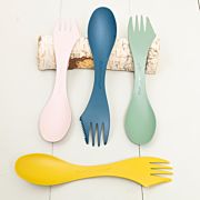 Light My Fire Spork large i färgerna Hazy blue, Sandy green, Dusty pink och Musty yellow